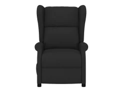 Poltrona Confortável | Poltrona reclinável elétrica tecido SHL556254 Preto