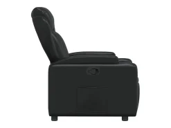 Poltrona* Poltrona Confortável | Poltrona reclinável em couro sintético SHL626708 Preto