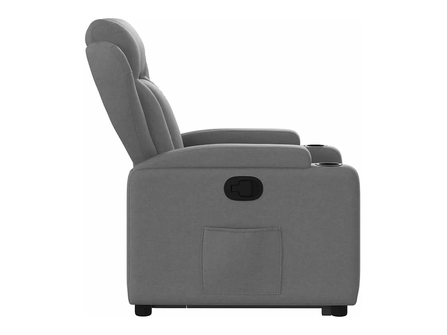Poltrona Confortável | Poltrona reclinável elevatória tecido cinzento-escuro SHL570840^ Poltrona