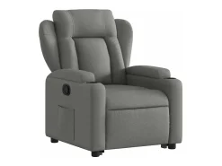 Poltrona Confortável | Poltrona reclinável elevatória tecido cinzento-escuro SHL570840^ Poltrona