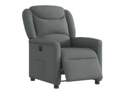 Poltrona Confortável | Poltrona reclinável elétrica tecido cinzento-escuro SHL715343^ Poltrona