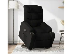 Discount Poltrona Confortável | Poltrona reclinável elevatória elétrica tecido SHL785381 Preto