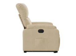 Poltrona| Poltrona Confortável | Poltrona reclinável elevatória elétrica tecido microfibra SHL350229 Creme