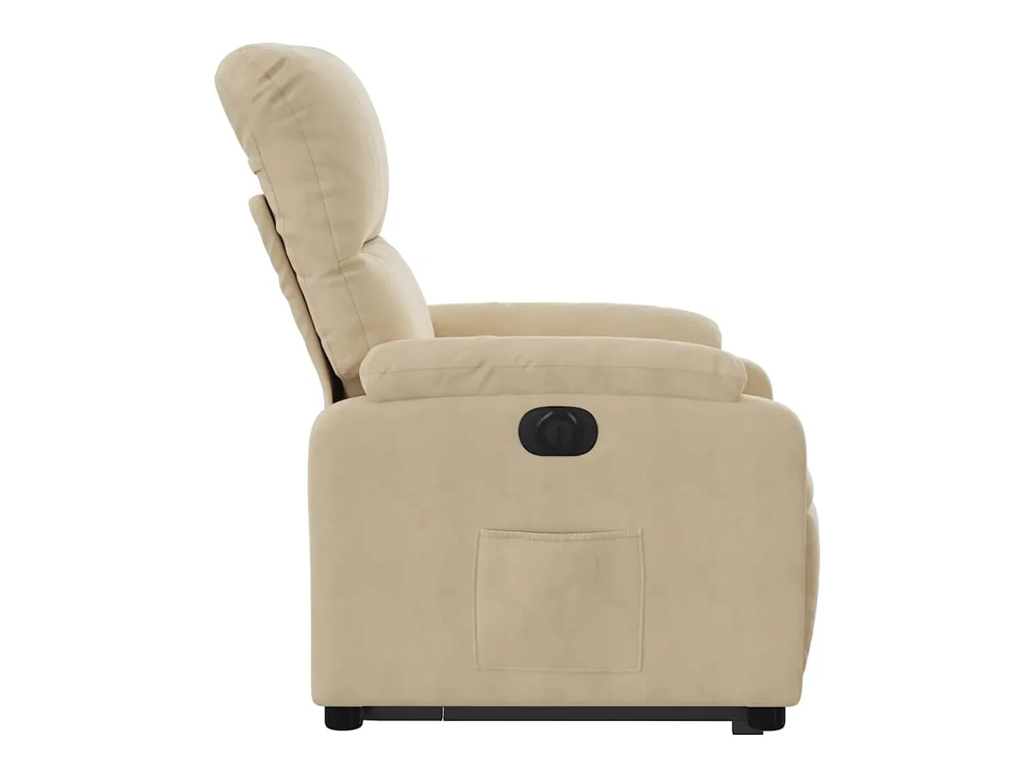 Poltrona| Poltrona Confortável | Poltrona reclinável elevatória elétrica tecido microfibra SHL350229 Creme