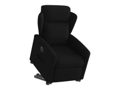 Poltrona* Poltrona Confortável | Poltrona reclinável elevatória elétrica tecido SHL720062 Preto