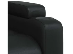 Poltrona| Poltrona Confortável | Poltrona reclinável em couro sintético SHL754048 Preto