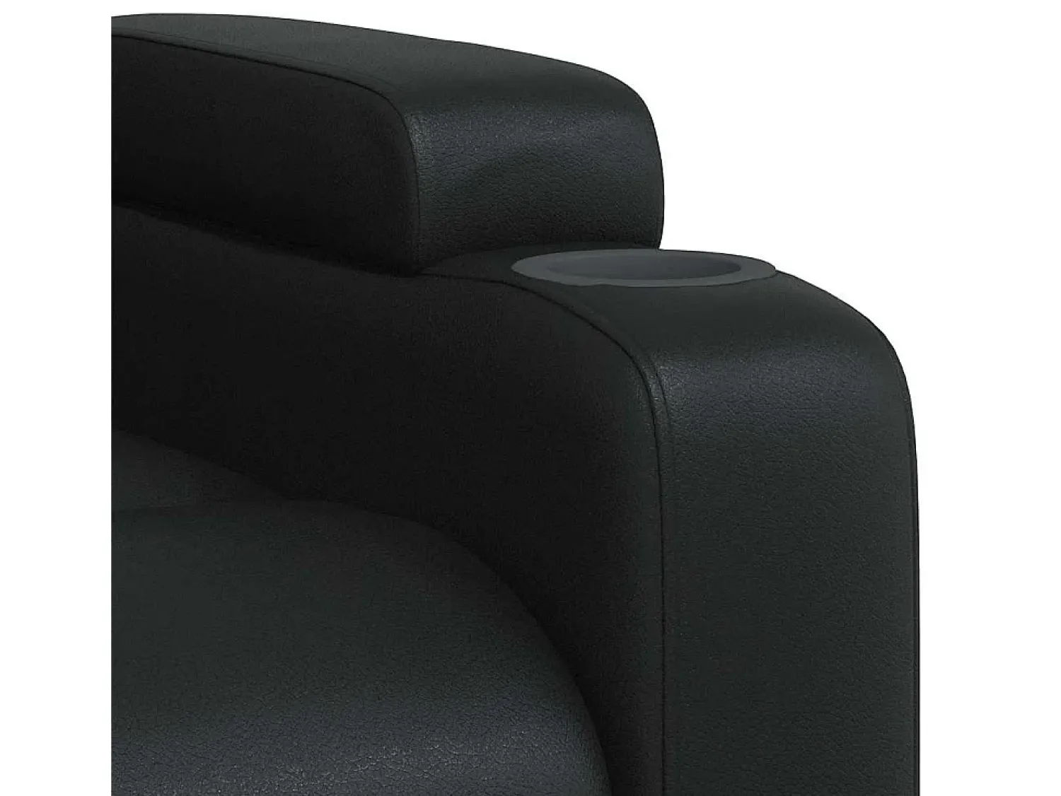 Poltrona| Poltrona Confortável | Poltrona reclinável em couro sintético SHL754048 Preto