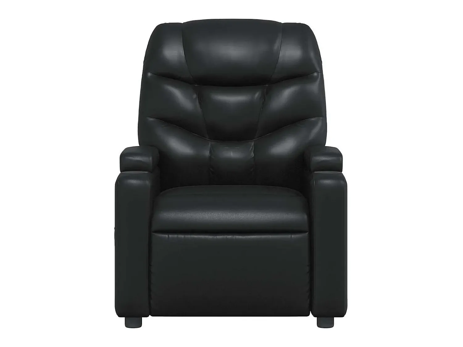 Poltrona| Poltrona Confortável | Poltrona reclinável em couro sintético SHL754048 Preto