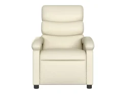 Poltrona| Poltrona Confortável | Poltrona reclinável elétrica couro artificial cor SHL223724 Creme