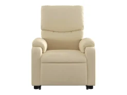 Hot Poltrona Confortável | Poltrona reclinável elevatória tecido cor SHL92395 Creme