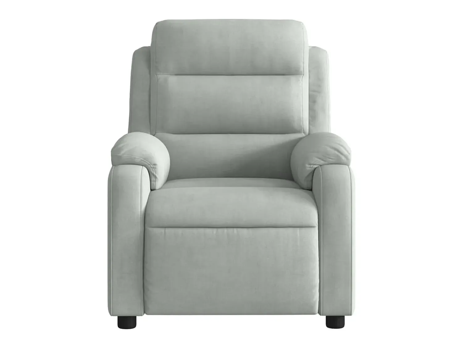 Poltrona Confortável | Poltrona reclinável elétrica veludo -claro SHL928590^ Poltrona