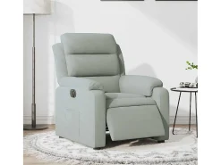 Poltrona Confortável | Poltrona reclinável elétrica veludo -claro SHL928590^ Poltrona
