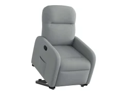 Poltrona| Poltrona Confortável | Poltrona reclinável elevatória tecido -claro SHL897989 Cinzento