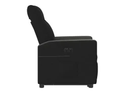 Poltrona* Poltrona Confortável | Poltrona reclinável elevatória elétrica tecido SHL179516 Preto