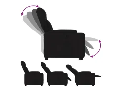 Sale Poltrona Confortável | Poltrona reclinável elevatória tecido SHL73815 Preto