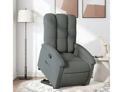 Hot Poltrona Confortável | Poltrona reclinável elevatória tecido cinzento-escuro SHL318504 Cinza antracite