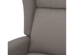 Poltrona Confortável | Poltrona reclinável elétrica tecido castanho-acinzentado SHL120646^ Poltrona