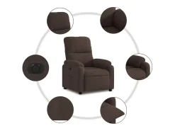 Poltrona Confortável | Poltrona reclinável elétrica tecido de microfibra SHL414207^ Poltrona