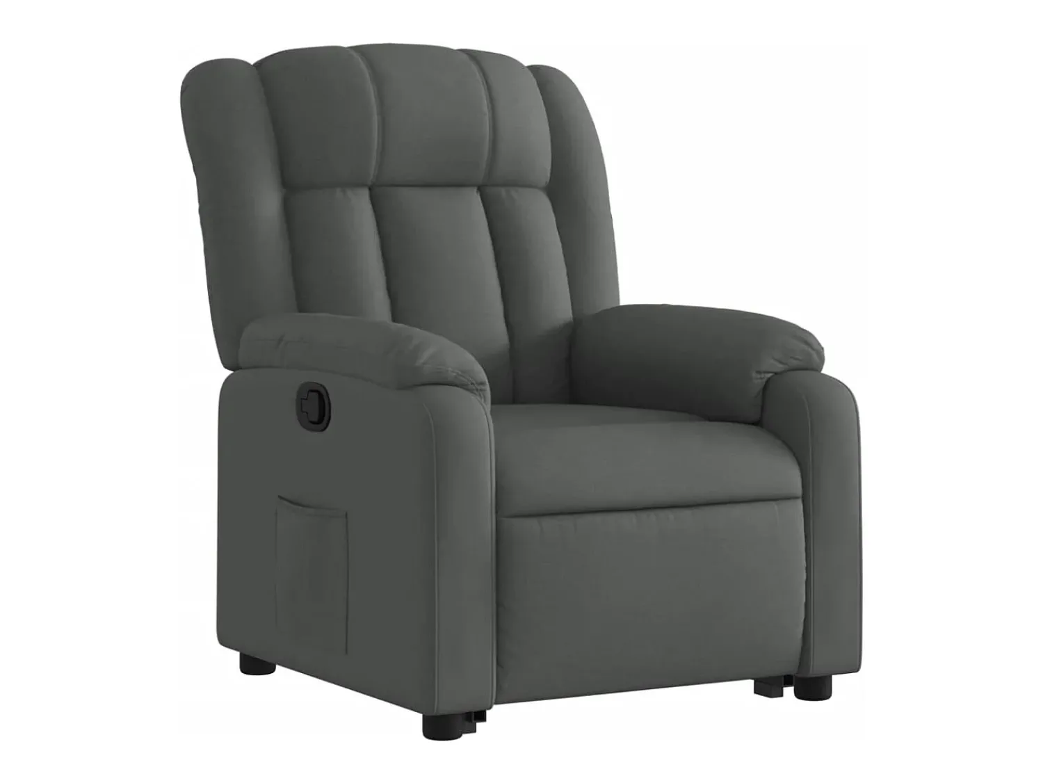 Poltrona Confortável | Poltrona reclinável elevatória tecido cinzento-escuro SHL398404^ Poltrona