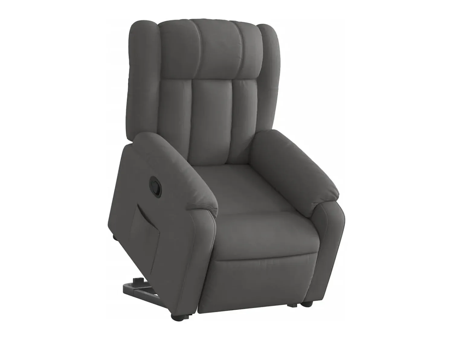 Poltrona Confortável | Poltrona reclinável elevatória tecido cinzento-escuro SHL398404^ Poltrona