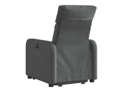 Poltrona Confortável | Poltrona reclinável elevatória elétrica tecido cinzento-escuro SHL251519^ Poltrona