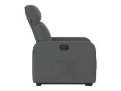 Poltrona Confortável | Poltrona reclinável elevatória elétrica tecido cinzento-escuro SHL251519^ Poltrona