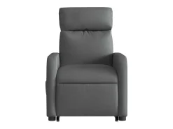 Poltrona Confortável | Poltrona reclinável elevatória elétrica tecido cinzento-escuro SHL251519^ Poltrona