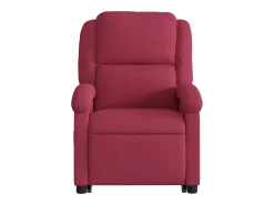 Poltrona| Poltrona Confortável | Poltrona reclinável elevatória elétrica veludo -tinto SHL80127 Vermelho