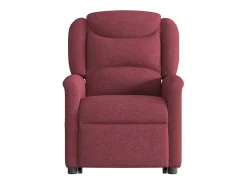 Poltrona| Poltrona Confortável | Poltrona reclinável elevatória tecido tinto SHL419598 Vermelho