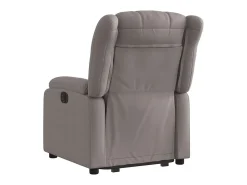 Discount Poltrona Confortável | Poltrona reclinável elevatória tecido cinzento-acastanhado SHL556106 Taupe