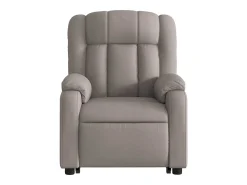 Discount Poltrona Confortável | Poltrona reclinável elevatória tecido cinzento-acastanhado SHL556106 Taupe