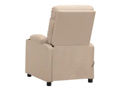 Discount Poltrona Confortável | Poltrona reclinável elétrica tecido cor SHL20952 Creme