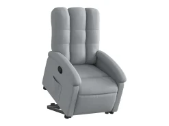Clearance Poltrona Confortável | Poltrona reclinável elevatória tecido -claro SHL71981 Cinzento