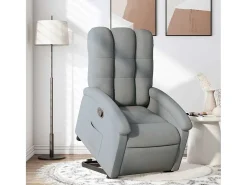 Clearance Poltrona Confortável | Poltrona reclinável elevatória tecido -claro SHL71981 Cinzento