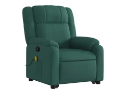 Poltrona| Poltrona Confortável | Poltrona reclinável elevatória de massagens tecido verde-escuro SHL536170 Verde pinho
