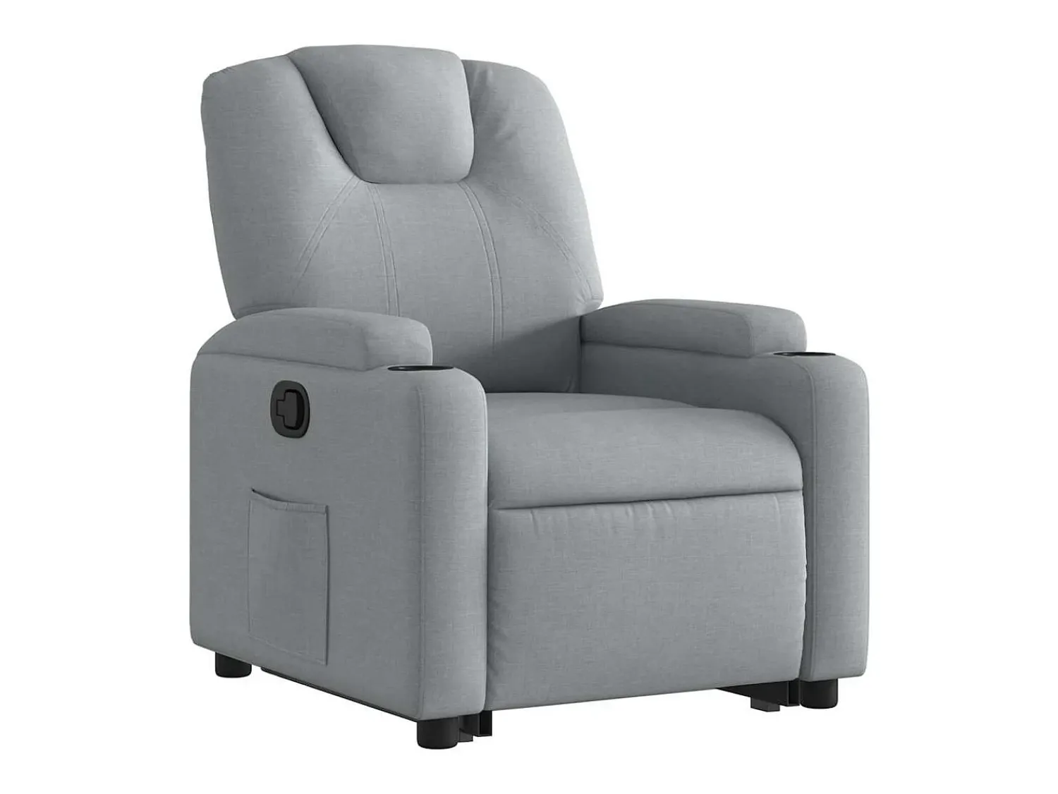New Poltrona Confortável | Poltrona reclinável elevatória tecido -claro SHL661820 Cinzento