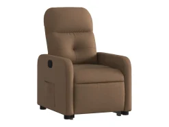 Poltrona* Poltrona Confortável | Poltrona reclinável elevatória tecido SHL152424 Castanho