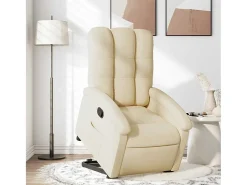 Poltrona* Poltrona Confortável | Poltrona reclinável elevatória tecido cor SHL931718 Creme