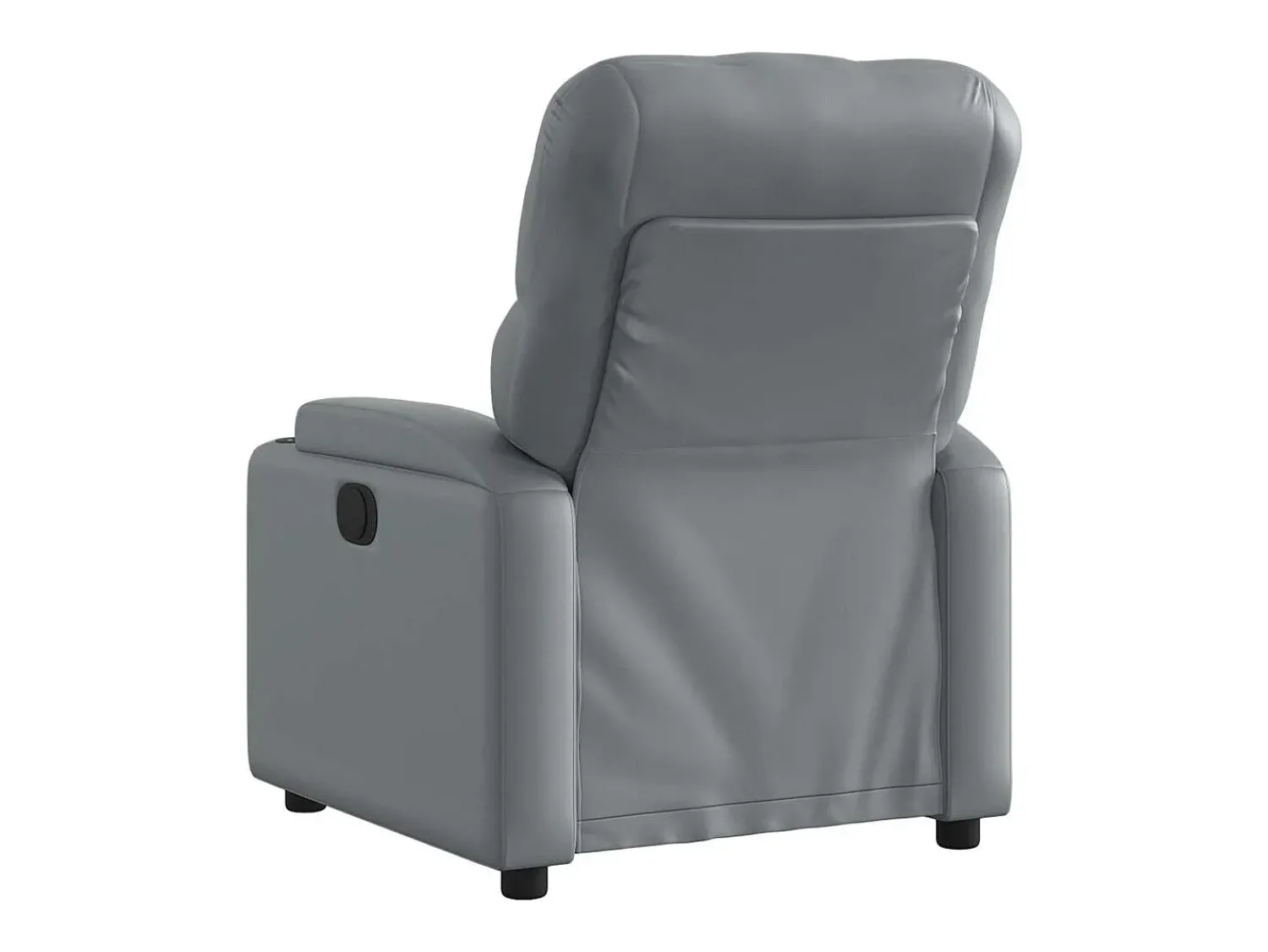 Poltrona| Poltrona Confortável | Poltrona reclinável elétrica couro artificial SHL503033 Cinzento