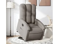 Poltrona* Poltrona Confortável | Poltrona reclinável elevatória elétrica cinza-acastanhado SHL756188 Taupe