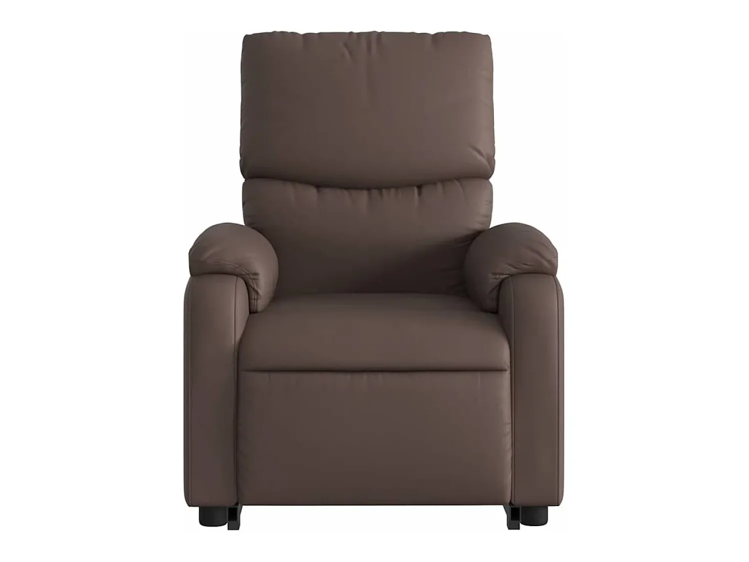 Poltrona| Poltrona Confortável | Poltrona reclinável elevatória couro artificial SHL790302 Castanho
