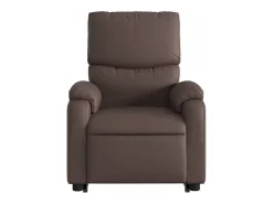 Poltrona| Poltrona Confortável | Poltrona reclinável elevatória couro artificial SHL790302 Castanho