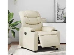 Poltrona Confortável | Poltrona reclinável elétrica couro artificial cor SHL106096^ Poltrona