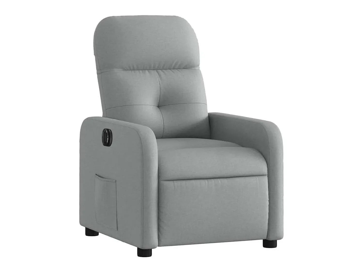 Poltrona| Poltrona Confortável | Poltrona reclinável elétrica tecido -claro SHL617951 Cinzento