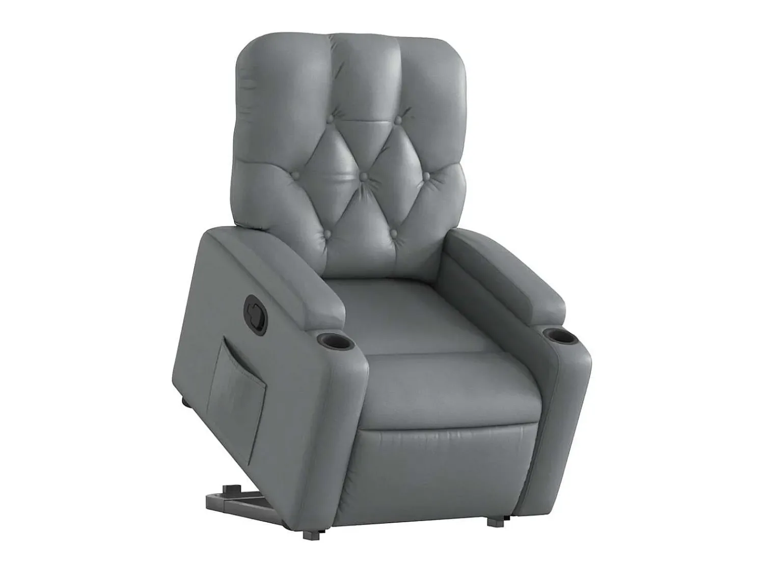 Poltrona Confortável | Poltrona reclinável elevatória couro artificial SHL11974^ Poltrona