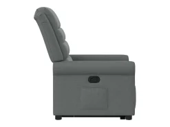 Poltrona* Poltrona Confortável | Poltrona reclinável elevatória tecido cinzento-escuro SHL884094 Cinza antracite