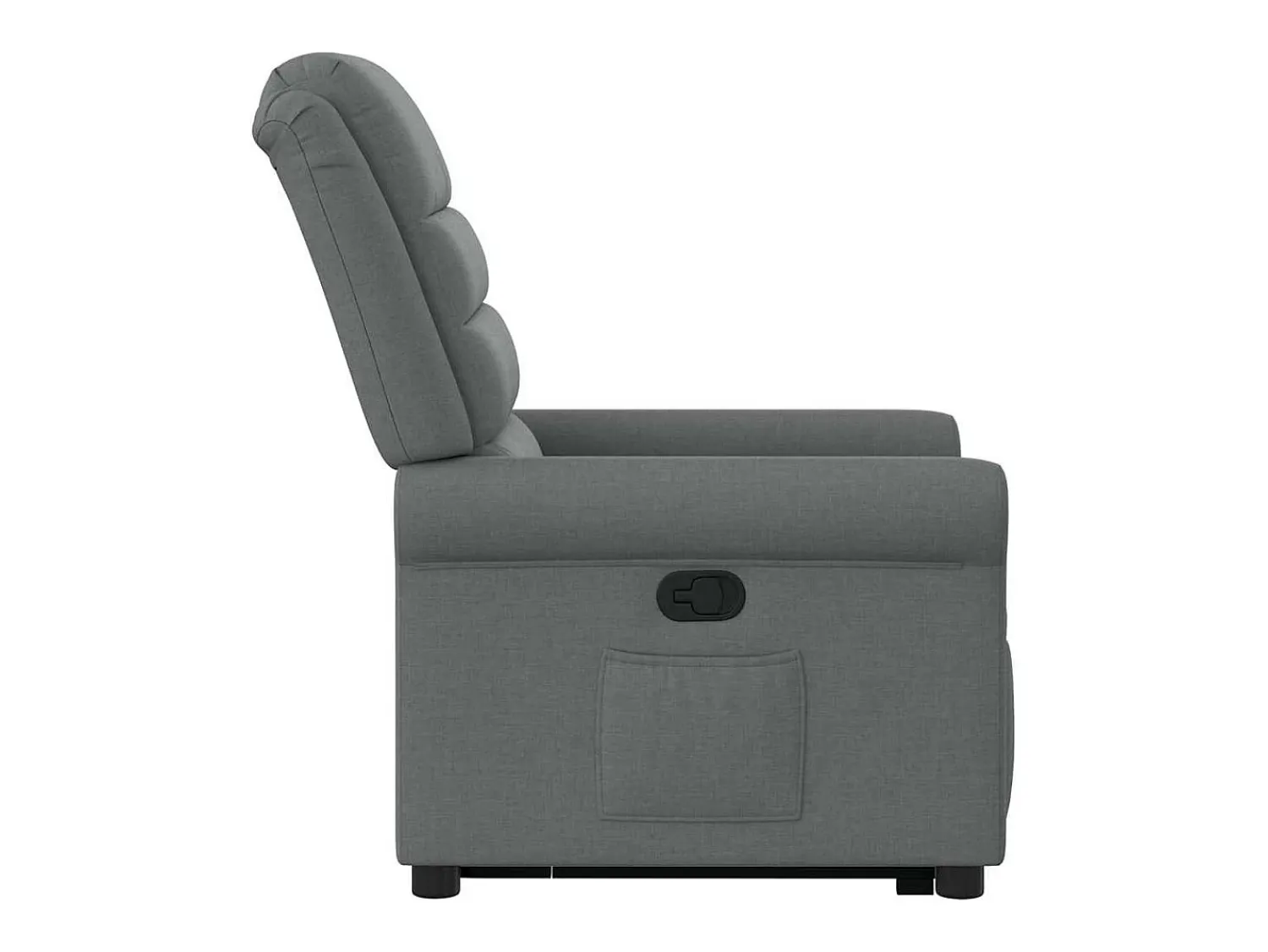 Poltrona* Poltrona Confortável | Poltrona reclinável elevatória tecido cinzento-escuro SHL884094 Cinza antracite
