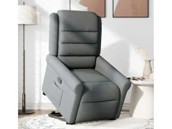 Poltrona* Poltrona Confortável | Poltrona reclinável elevatória tecido cinzento-escuro SHL884094 Cinza antracite