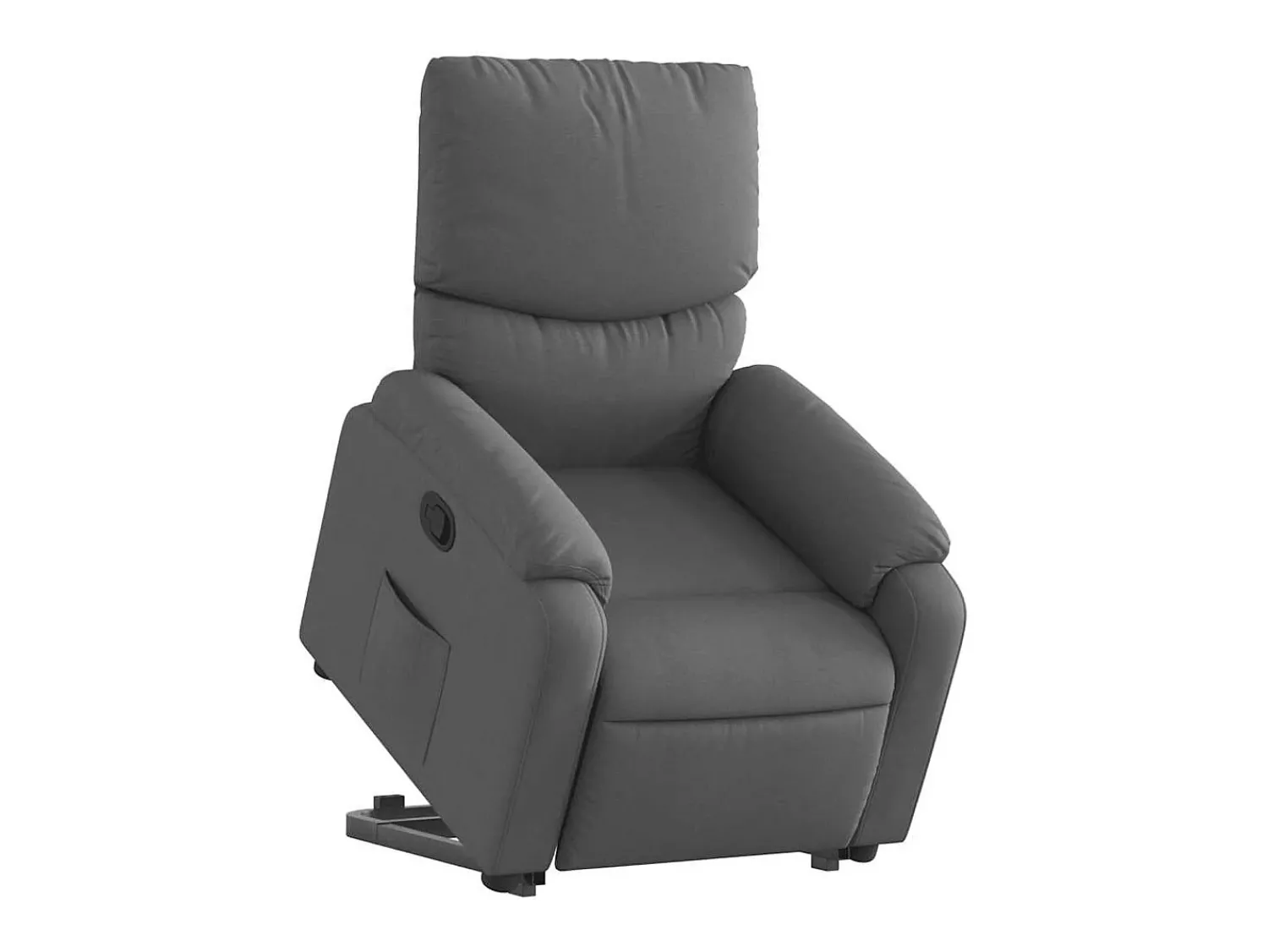 Online Poltrona Confortável | Poltrona reclinável elevatória tecido cinzento-escuro SHL890792 Cinza antracite