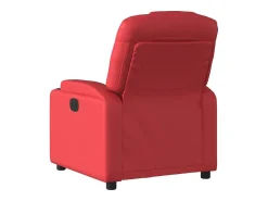 Poltrona| Poltrona Confortável | Poltrona reclinável elétrica couro artificial SHL708525 Vermelho
